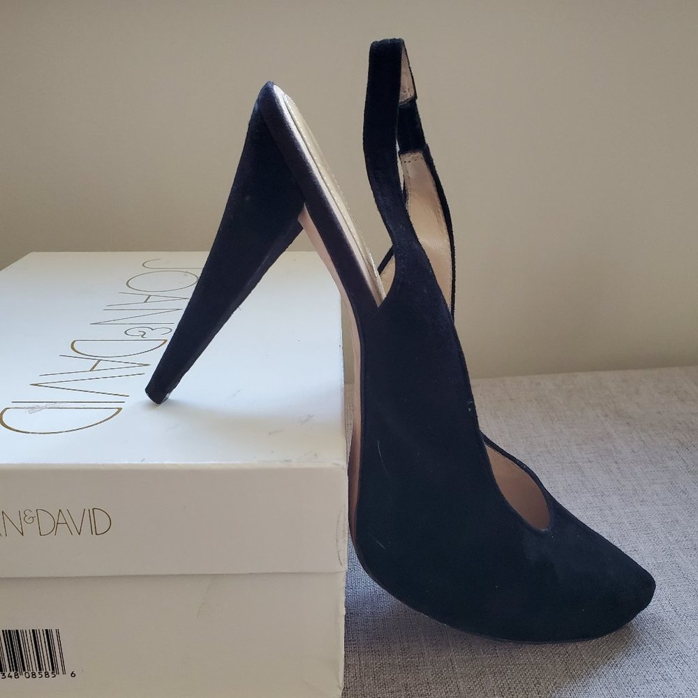 Joan and David Ladies Suede Sling Back Heals - Picture 1 of 8
